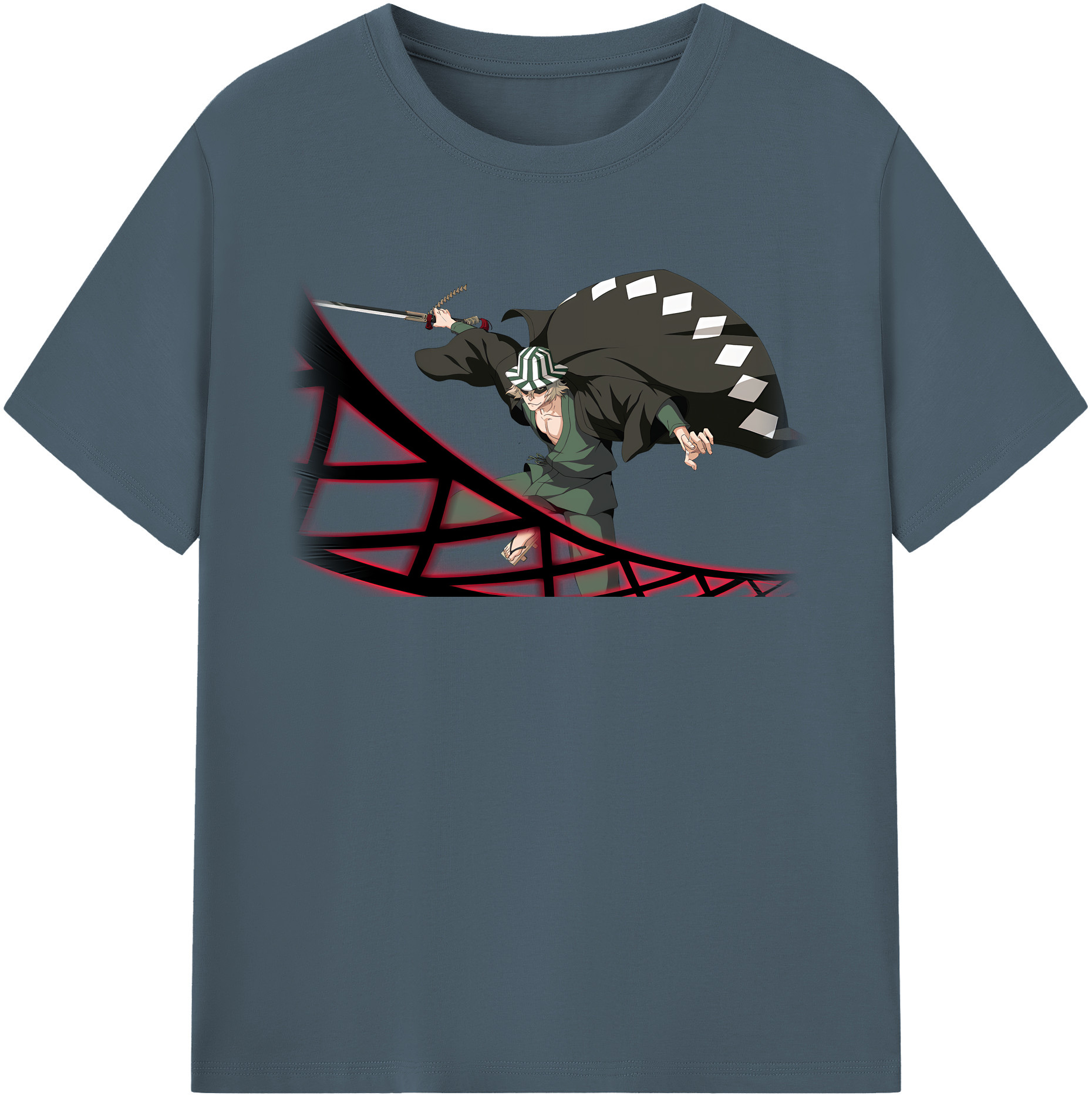（画像用） "ブリーチ 浦原 喜助（うらはら きすけ） BLEACH Urahara Kisuke " 綿100％半袖Tシャツ（フロントプリント）